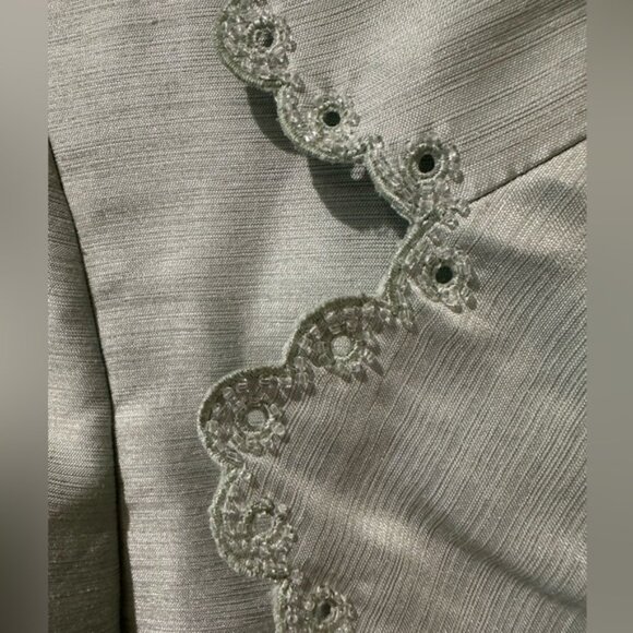 Le Suit Key Lime Green Suit Blazer Jacket and Pencil Skirt Set - Picture 7 of 14